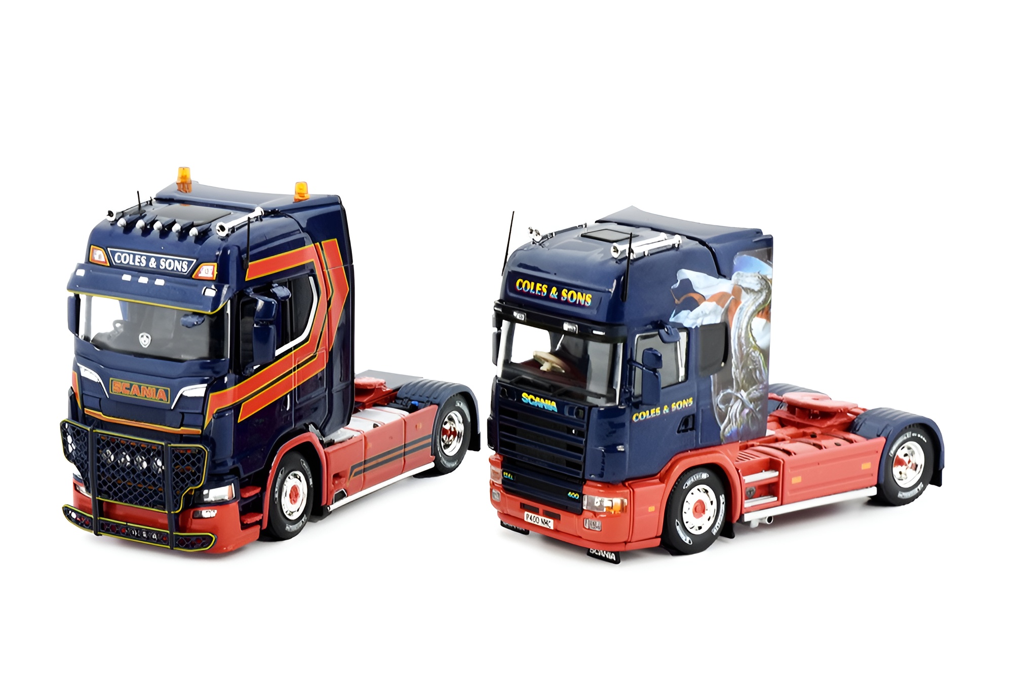1:50 scale die-cast truck models
